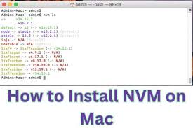 Install NVM on Mac